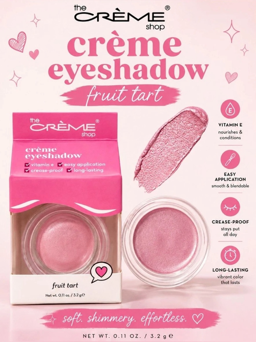 The Crème Shop Cream Eyeshadow -Fruit Tart